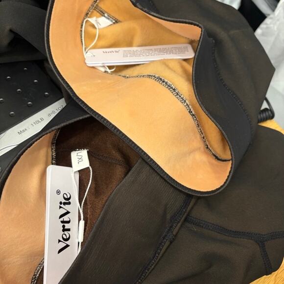 Vertvie Fleece Lined Tights LOT OF 2 Womens Sz L/XL Brown Elastic Waist NEW - Picture 6 of 9